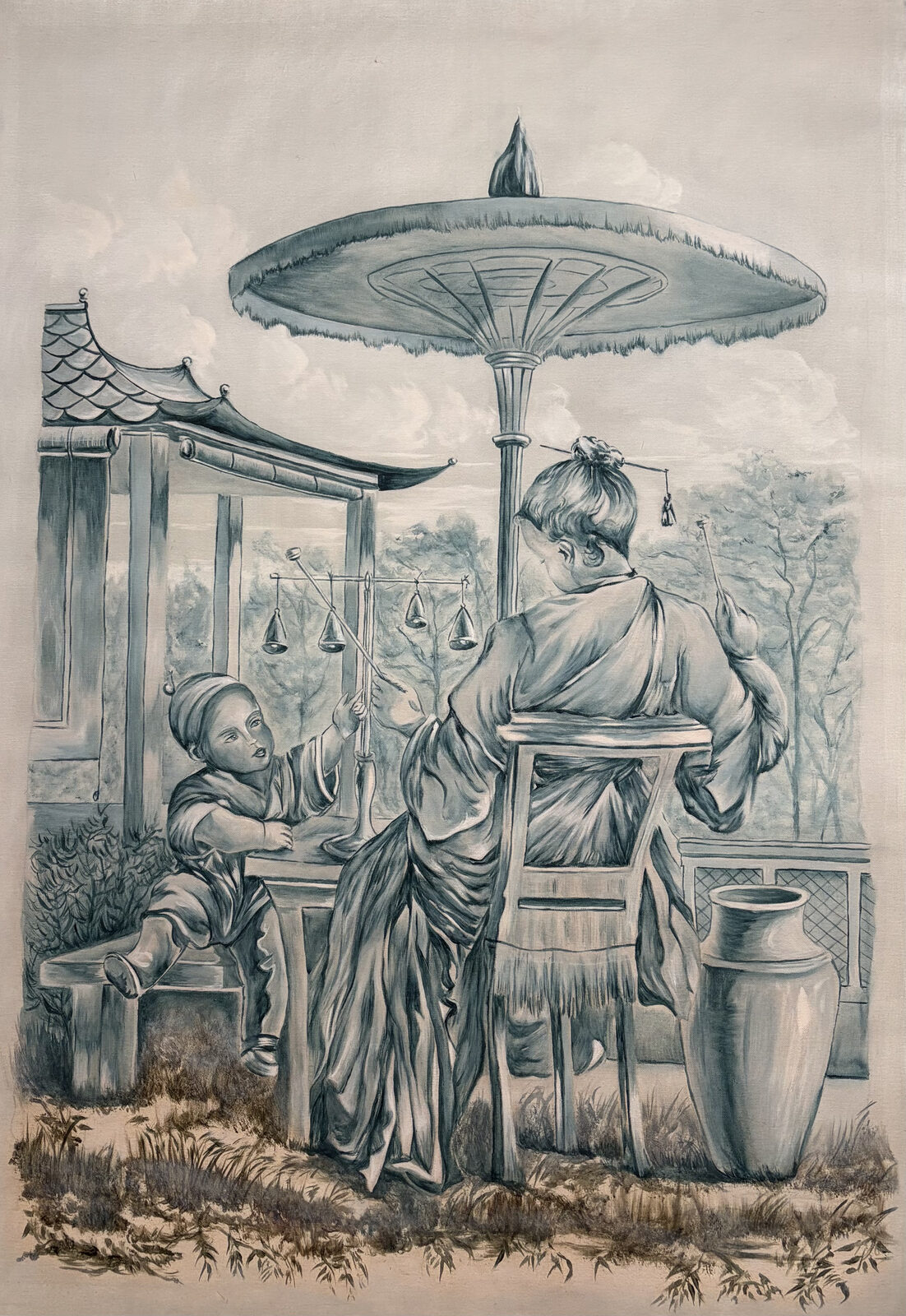 Chinoiserie au parasol