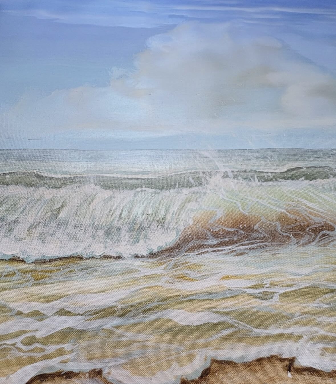 Vue de la mer — paysage marin en peinture décorative