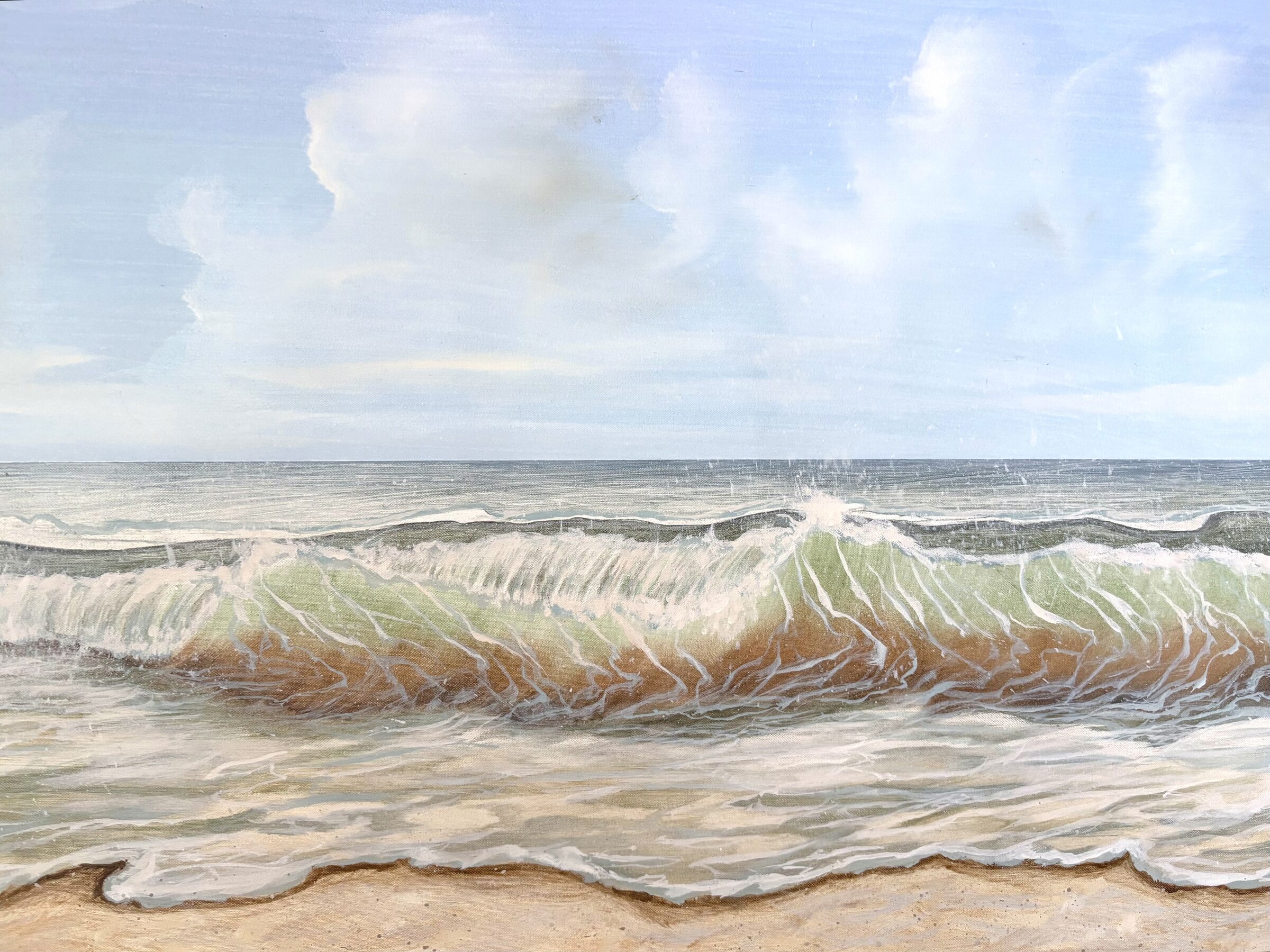 Peinture de la mer en trompe-l'œil — Atelier Valensarte