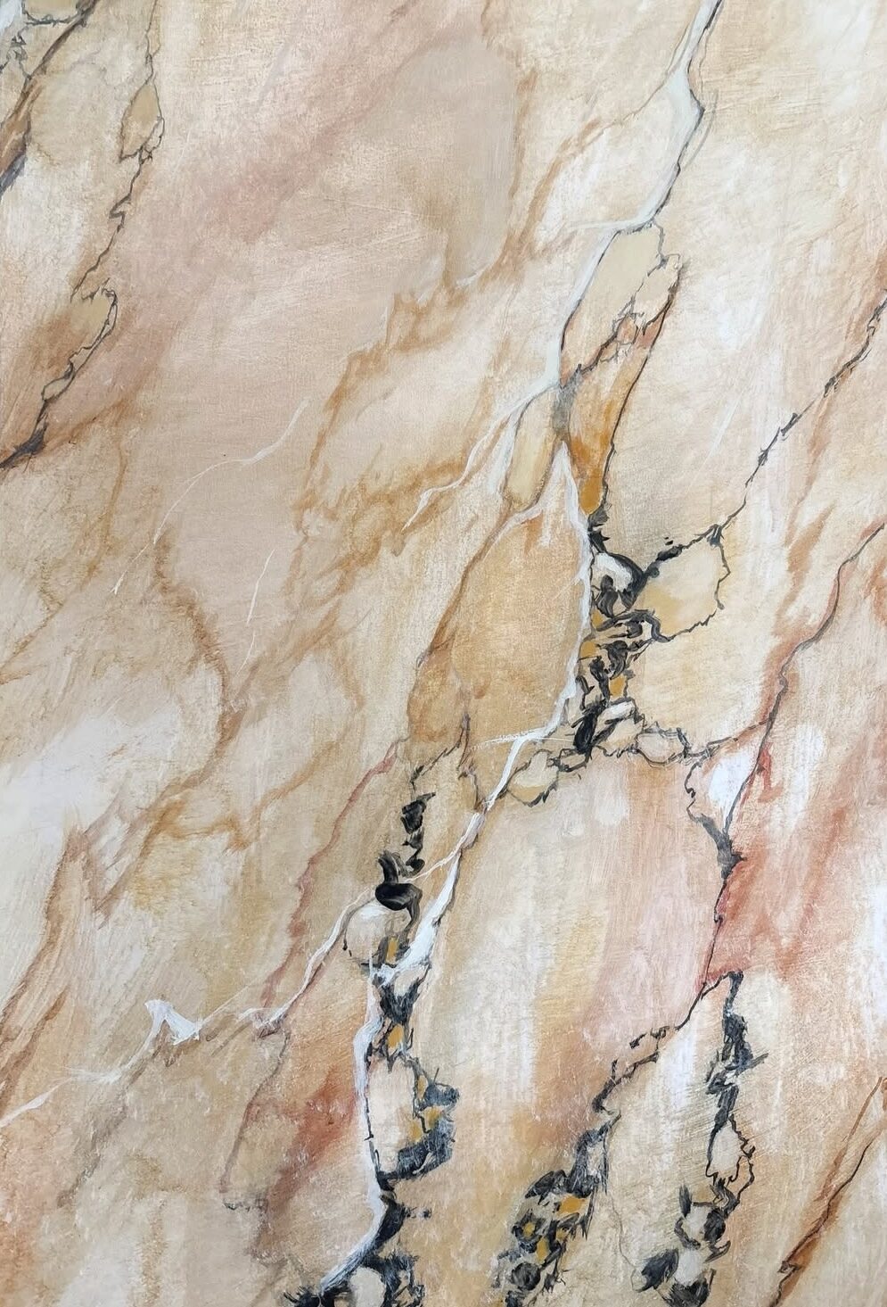 Jaune de Sienne — vue de détail